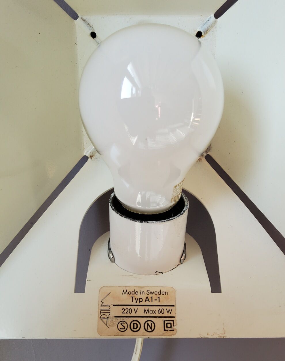 Wall lamps MidCentury floral pattern