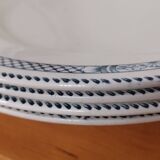 Set of 6 deep plates Terre de Fer Salins Vauban collection