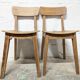 Pair of oak chairs