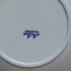 Set of 6 flat plates iron earth Badonviller model Oriental blue old earthenware