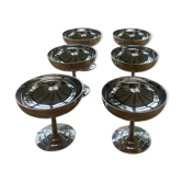 6 stainless steel ice creams Rémi letang Vintage