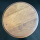 Art Deco, small, round oak side table. Amsterdamse school