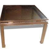 Table basse acier et verre