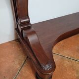 Old mahogany dining style console with a drawer