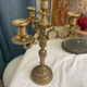 Brass candlesticks 3 branches