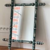 Antique mirror called Vintage patinated bamboo