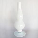 Vase haut opaline blanche