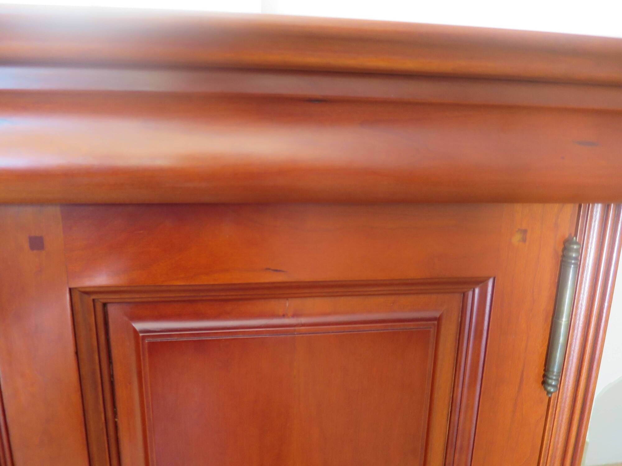 Occasional furniture - TV unit - Rotating tray - Louis Philippe - Solid wood