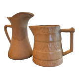 Vintage stoneware jug duo