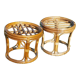 Set 2 rattan stools