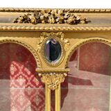 Louis XVI Style Gilded Wood Display Case