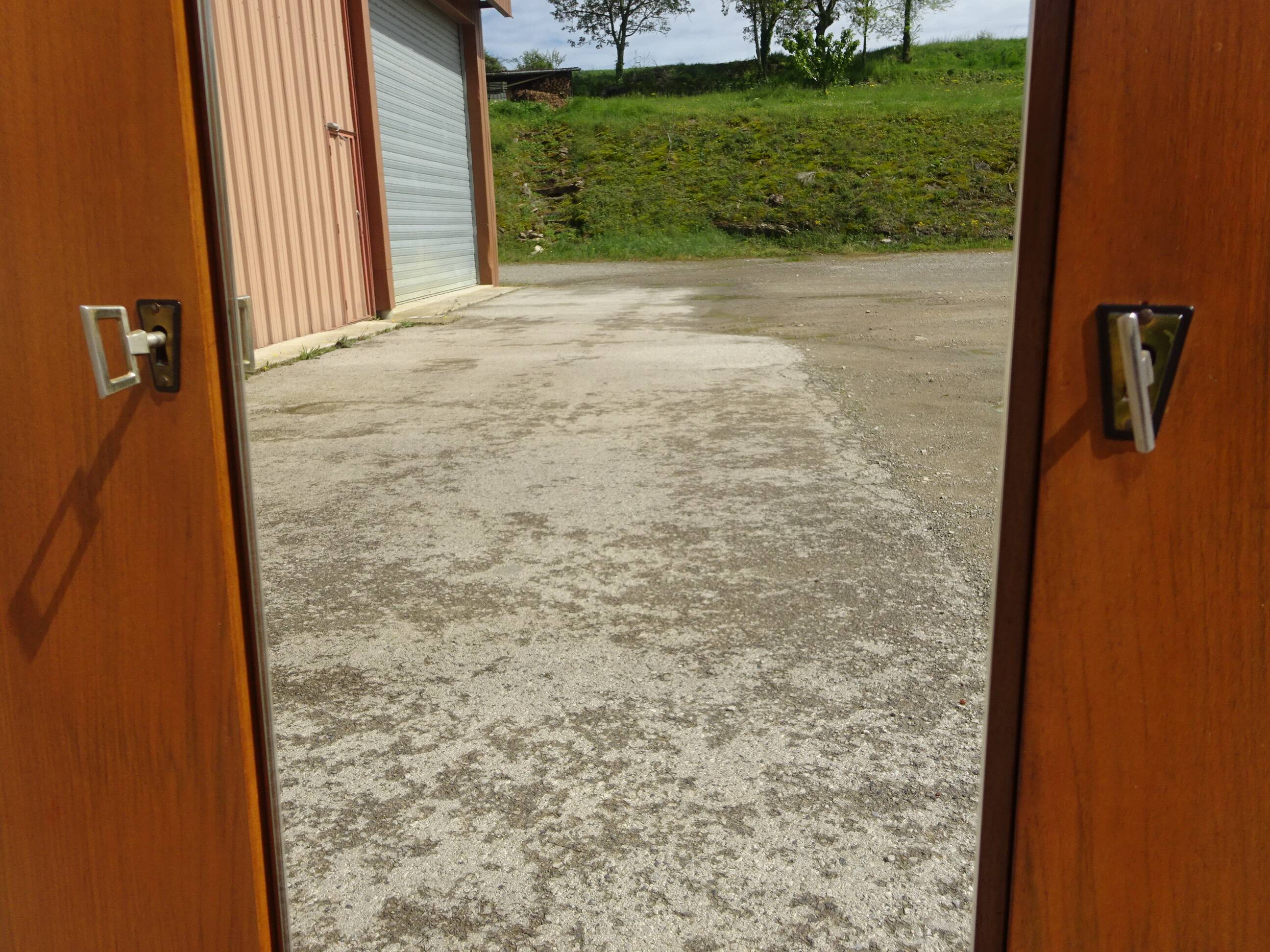 Vintage wardrobe, closet and shelves