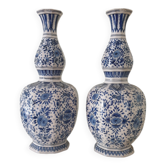 Paire vases Delft 18éme