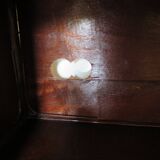 Support buffet bibus woven rattan 2 doors in caning - vintage 60s/70s