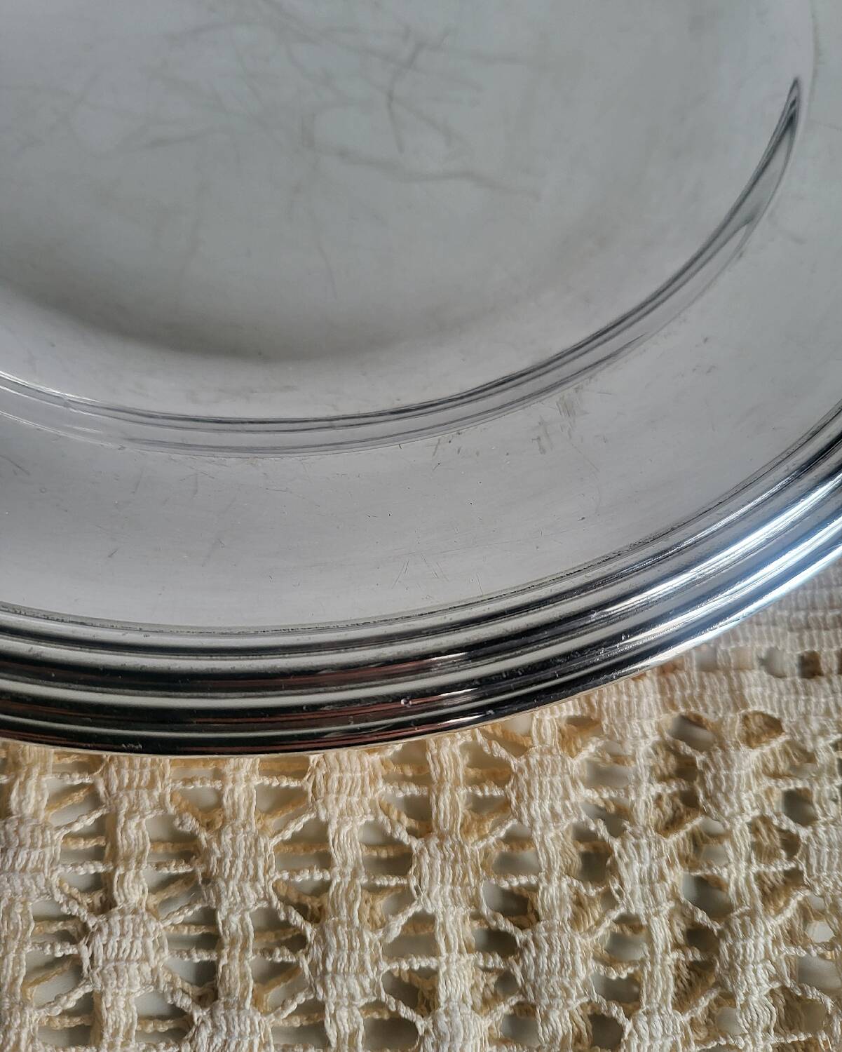 CHRISTOFLE Round Plate in silver-plated metal