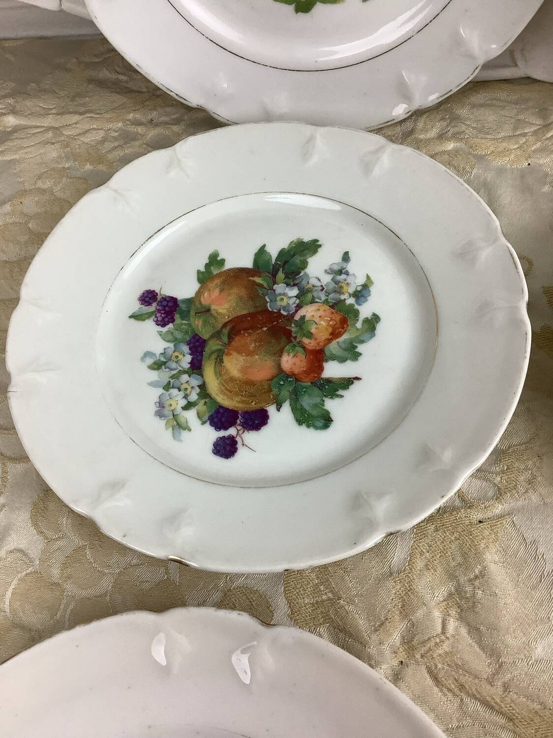 6 dessert plates Limoges porcelain