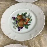 6 dessert plates Limoges porcelain