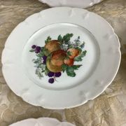 6 Assiettes à dessert Porcelaine Limoges
