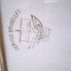 Dish Labrador earthenware Creil Montereau Service Brussels
