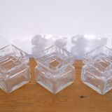 Series of 3 vintage glass vases, H Tynell 1960