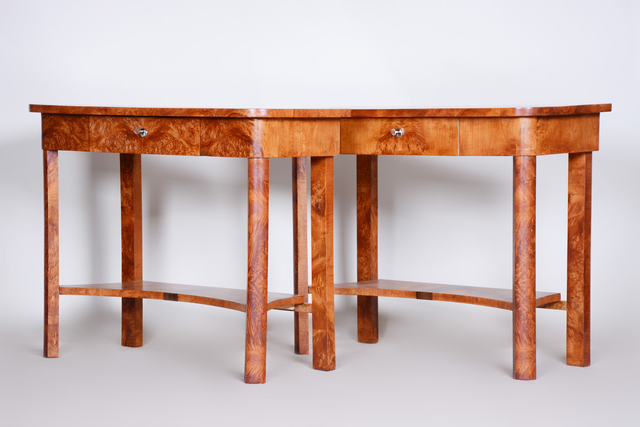 Pair of Art Deco side tables - 1920s Czechia