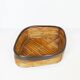 1970s rattan and brass basket by Gabriella Crespi