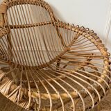 Vintage rattan armchair
