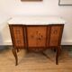 Commode Transition stamped by François Daidé, with a white marble top.