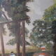 Oil on canvas from 1913 "young lady on a swing"