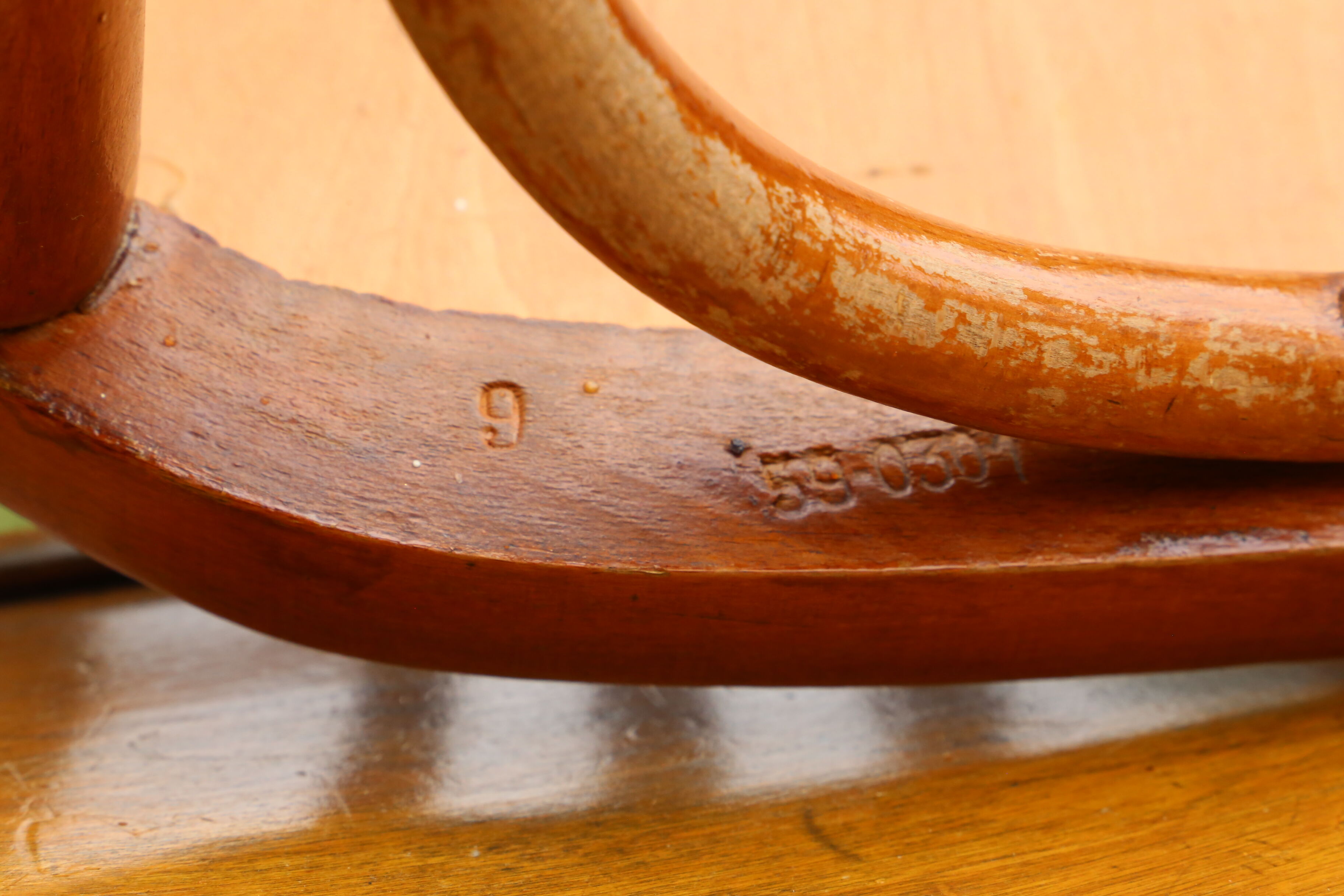 Lot of 6 Mahieu bistro chairs, numbered