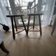 Solid oak tripod stools