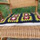 4 fauteuils et table basse en rotin et bois de bambou, vintage