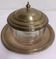 Glass and Brass Candy Dish with Bowl