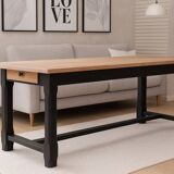 Solid oak farmhouse table