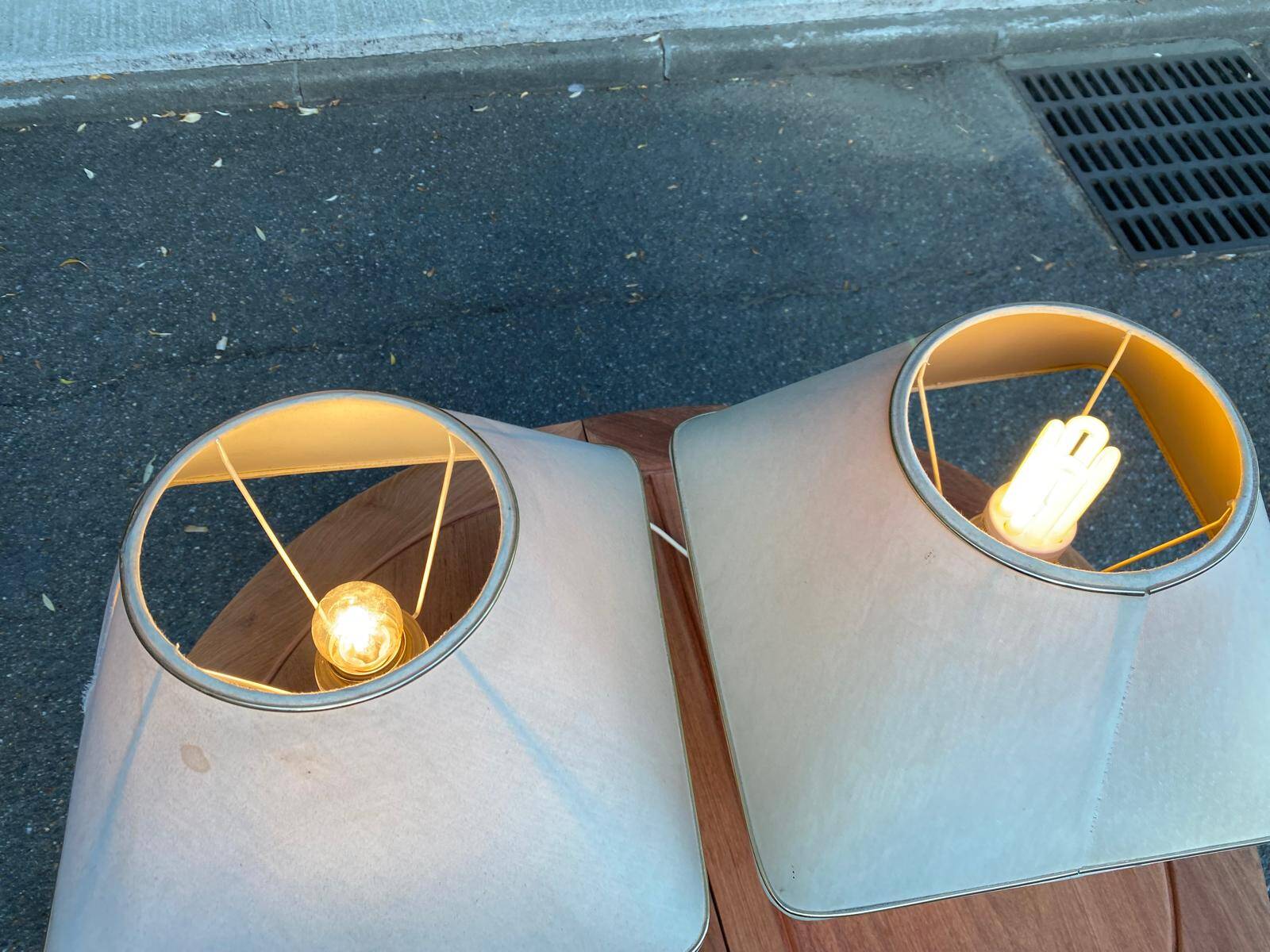 Pair of vintage table lamps from the 70s/80s — Hollywood Regency / Neoclassical style