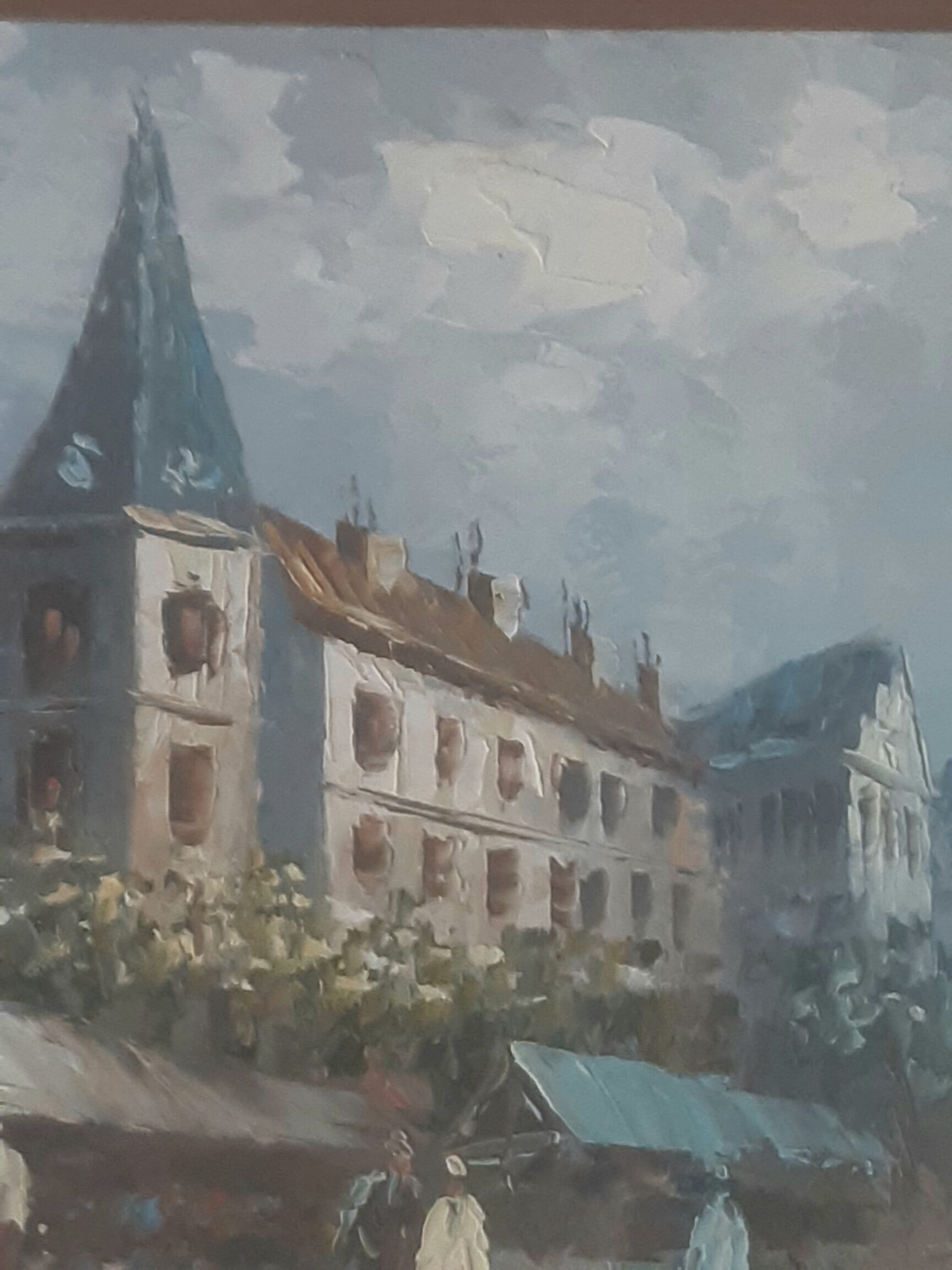 Street scene painting