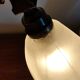 Art Nouveau table lamp + Art Deco globe