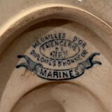 Gien earthenware saucière, Marines collection