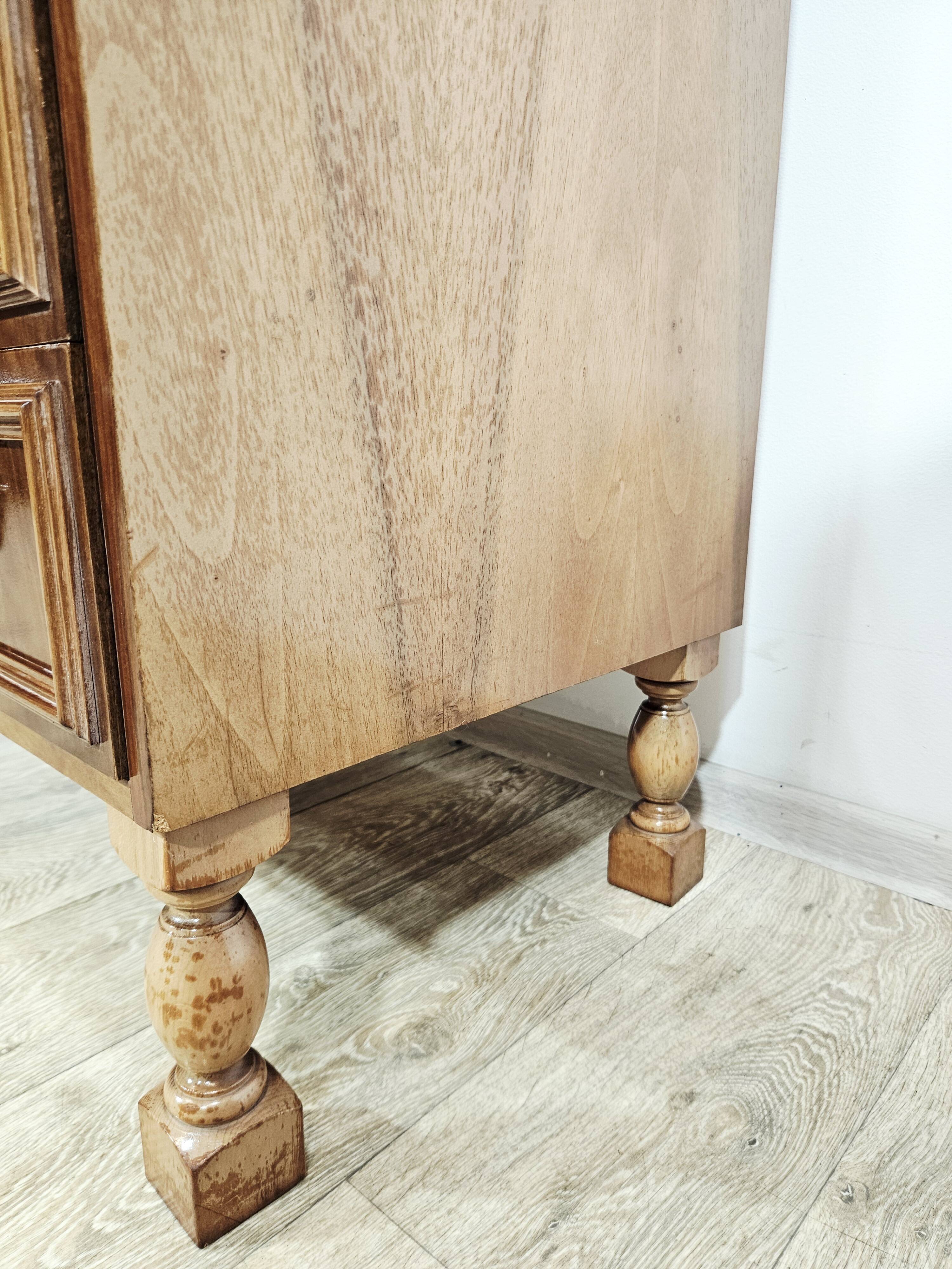 Walnut cylinder-roll-top secretary desk, 1970s.