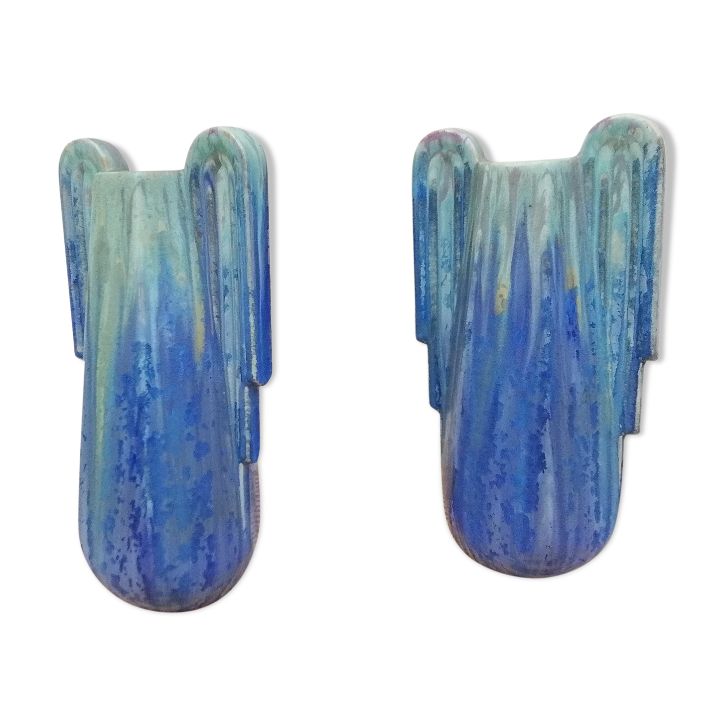 Pierrefonds art deco vases