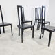 Chaises de salle à manger vintage postmodernes, années 1980