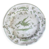 Assiette de Martre Tolosane  de style de Moustiers (XXe)