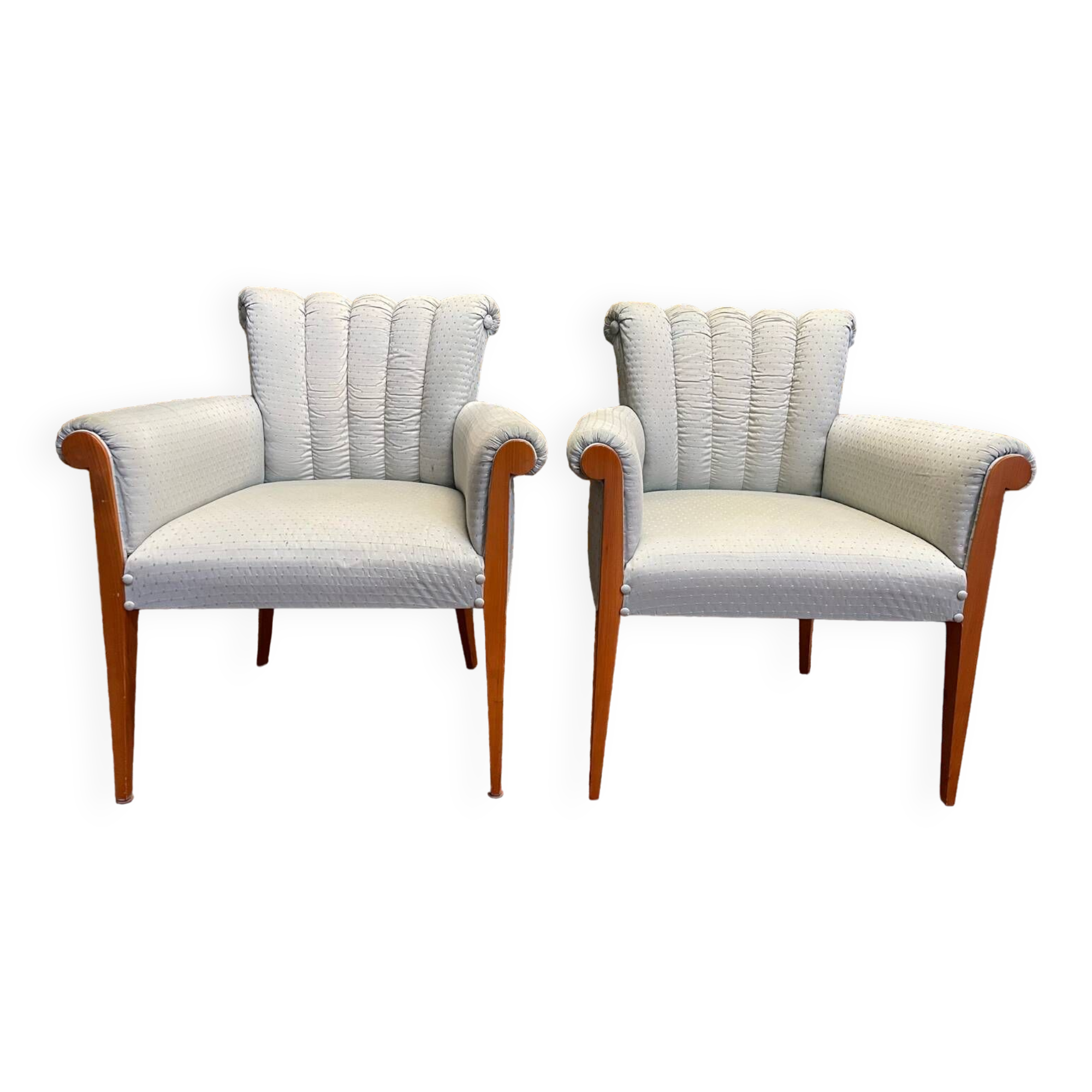 Pair of Armchairs - Art Deco Style Bergères