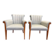 Pair of Armchairs - Art Deco Style Bergères