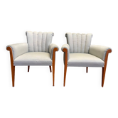 Paire de Fauteuils - Bergères style Art Déco