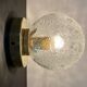 Wall lamp vintage glass globe