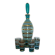 Bohemian glass liquor service from the 60s