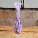 Marbled opaline vase