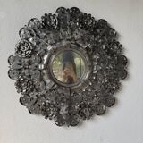 Vintage Mexican metal large mirror