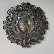 Miroir mexicain vintage en métal